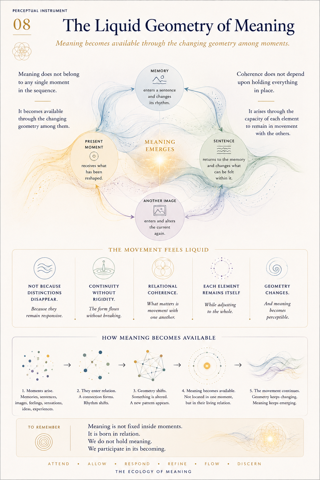 Perceptual Instrument 08 — The Liquid Geometry of Meaning