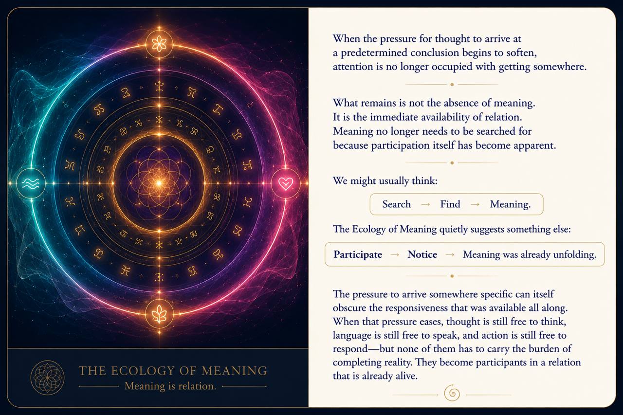 The Ecology of Meaning visual instrument exploring participation and meaning as relation